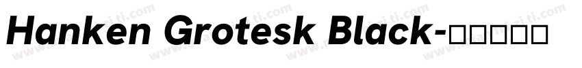 Hanken Grotesk Black字体转换